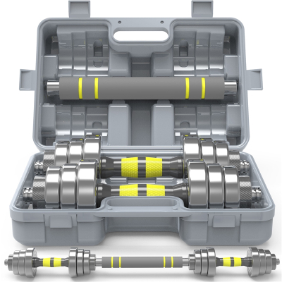 钢哑铃男士女健身练臂肌古达可调节亚铃套装组合杠铃10至40公斤一对