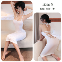 长夜漫漫情趣内衣女性感露背绑带免脱包臀裙激情套装诱惑制服1121