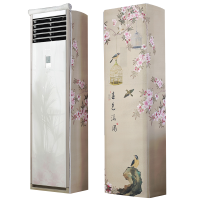 幸福派 空调罩方形柜机防尘罩保护套格力美的奥克斯海尔开机不取大3p立式方柜机罩 6813春色满园 170*50*30cm