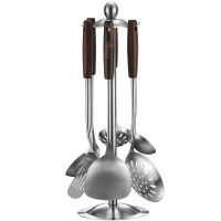 不锈钢锅铲家用木柄用具耐高温漏勺铲子厨具套装汤勺厨房用品