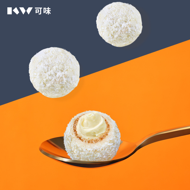 5g 纯可可脂 夹心椰蓉巧克力 零食休闲食品 学生糖果 圣诞礼物 儿童