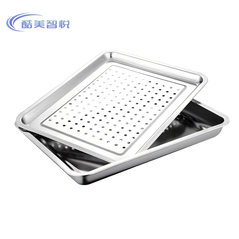 酷美智悦 410不锈钢托盘 40*30*4.8cm KM-TP0010 个