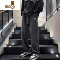 YANXU牛仔裤男士美式高街vibe宽松直筒阔腿裤子男款潮牌休闲长裤