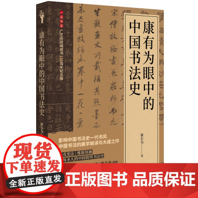 康有为眼中的中国书法史 康有为 著 影响中国书法史一代书风 中国书法的美学解读 中国画报出版社