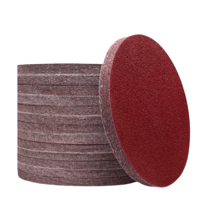 铁洋 背绒砂纸片 植绒砂纸片 5寸125mm 1500目红砂 片