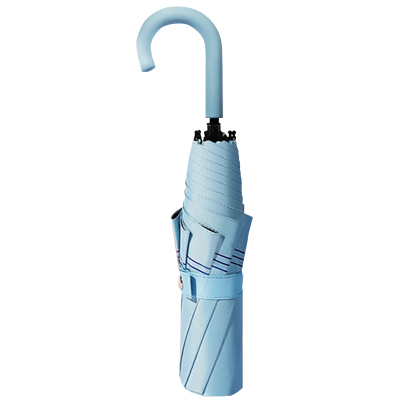 久和版手动钢骨+玻纤 加厚黑胶布 小弯勾手柄YF-S2021001 晴雨两用伞