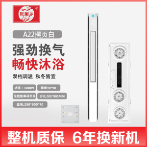 戴回尔 智能电器 浴霸(A22摆页白)安全速热 强劲双核取暖浴霸卫生间多功能浴室暖风机