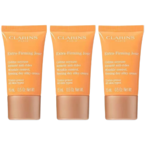 娇韵诗(CLARINS)焕颜弹力日霜小样15ml*3瓶弹簧紧致滋润保湿提拉紧致焕颜日霜
