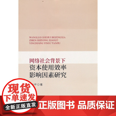 网络社会背景下资本使用效率影响因素研究