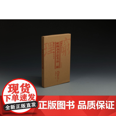 中国碑帖名品 欧阳询书法名品三种 书法篆刻 释文 繁体旁注 上海书画出版社