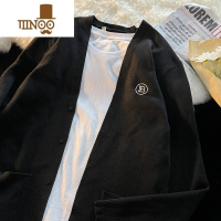 YANXU日系复古毛衣外套男加厚宽松开衫线衣百搭潮牌痞帅针织衫