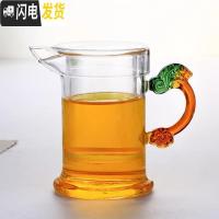 三维工匠加厚可高温玻璃泡茶器S7把雪菊杯过滤内胆泡茶杯茶水分离红茶茶具 龙头雪菊冲茶壶(350)加大加厚,送胶垫