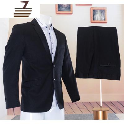 NEWLAKE新款西服套装男商务职业正装纯黑两粒扣西装青年时尚新郎结婚礼服