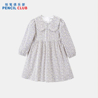[1件3折]铅笔俱乐部童装2025秋装新款女童连衣裙儿童灯芯绒中大童小碎花裙子