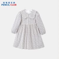 [新品5折价:119元]铅笔俱乐部童装2025秋装新款女童连衣裙儿童灯芯绒中大童小碎花裙子
