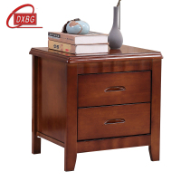 DXBG床头柜简约现代卧室床边储物柜标准款胡桃色50*41*50cm