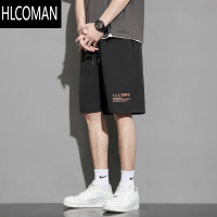 HLCOMAN短裤男韩版夏季冰丝薄款外穿速干宽松篮球裤子五分休闲运动裤衩潮