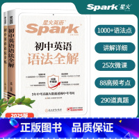 (全解+全练+词汇)3本套装 初中通用 [正版]2025版英语初中英语语法全解全练初一初二初三中考七八九年级英语语法知识