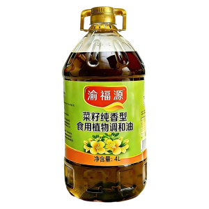 [集中采购囤货更划算4L*200桶]渝福源 食用植物调和油 菜籽纯香型家用炒菜炒菜烹饪