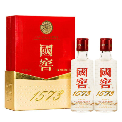 泸州老窖 国窖1573 52度50ml*2小酒礼盒品鉴 浓香型白酒