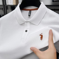 夏季新款男装新款经典短袖翻领衫商务休闲时尚都市款全休闲上衣