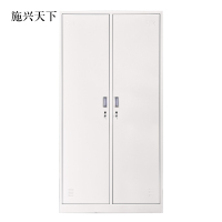 施兴天下加厚二门钢制更衣柜员工柜铁皮职工储物柜带锁存包柜鞋柜