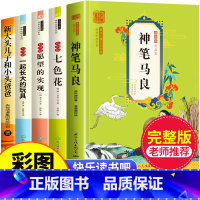 [全5册]快乐读书吧二年级下册必读 [正版]全套5册 神笔马良二年级必读注音版快乐读书吧下册七色花愿望的实现一起长大的玩