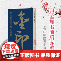 金印中国著名碑帖 赵孟頫书前后赤壁赋 孙宝文 金印中国著名名碑帖丛书 碑帖 临摹练习 毛笔碑帖 字帖 书籍 上海人民美术