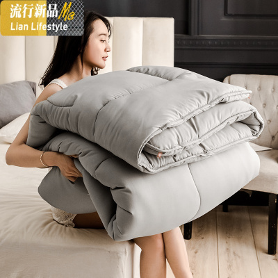 被子冬被春秋被芯棉被加厚保暖空调被褥宿舍单人学生四季通用夏天 三维工匠