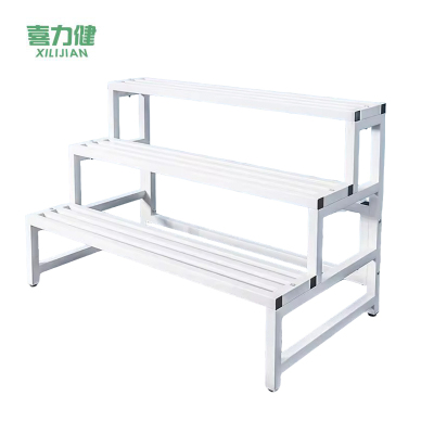 喜力健 铁艺阶梯花架 一层白色-高45CM 个