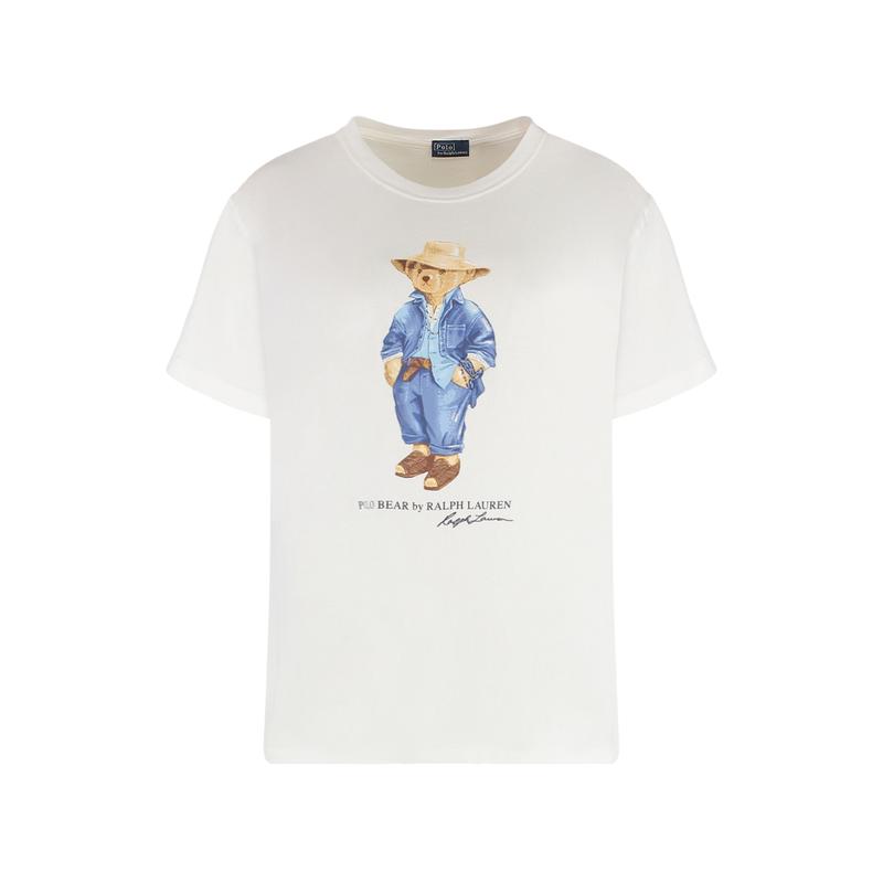 Polo Ralph Lauren Polo熊印花女士短袖T恤透气舒适百搭基础款