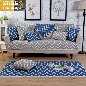 沙发垫棉北欧防滑四季通用布艺简约现代套罩包客厅贵妃坐垫 三维工匠