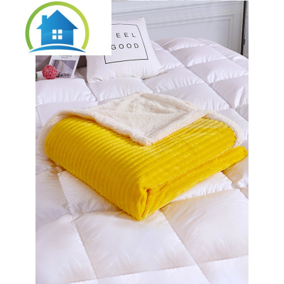三维工匠牛奶绒薄款夏天单人办公室毛毯子珊瑚绒午睡小毛巾被子夏季空调毯