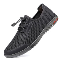 2025年夏新款男士百搭运动一脚蹬网鞋男网面透气鞋子运动休闲男鞋