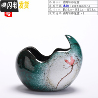 三维工匠大号陶瓷花盆办公室内绿植物水培盆景家居创意个性铜钱绿萝盆栽 (中)翡翠489水培花盆 大花盆容器