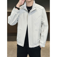 夹克新款宽松潮牌工装衬衫男长袖春秋季休闲衬衣外套拉链开衫