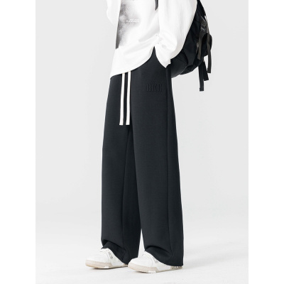 裤子男款秋冬新款男士大码裤子男装加大休闲卫裤胖子宽松加绒男裤