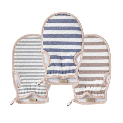 搓澡巾加厚双面手套成人搓澡巾洗澡巾-女士收腰款-卡其细