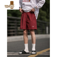 YANXU夏季日系户外纯色速干短裤运动短裤男女美式百搭潮流宽松沙滩裤