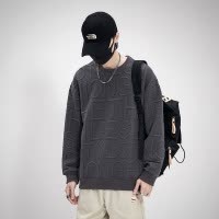 秋季卫衣男士圆领宽松套头无帽新款字母打底衫秋冬款长袖T恤