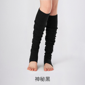 YOTTOY专业瑜伽袜套女过膝长筒冬季保暖瑜珈堆堆袜子普拉提厚袜套
