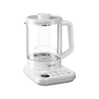 美的(Midea)养生壶煮茶器316不锈钢烧水壶玻璃办公室家用小型炖煮一体电热水壶电水壶烧水开水壶YS15PY2-316