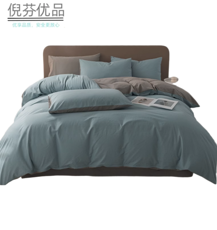 倪芬优品 床上用品纯棉七件套 适用于1.8m床 套