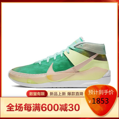 耐克男鞋NikeKD13杜兰特13代黑红花卉全掌气垫缓震男士休闲运动篮球鞋