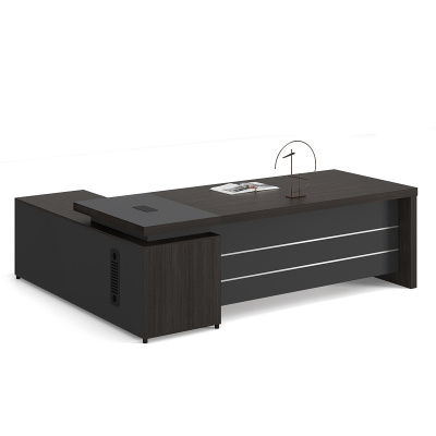 臻远 ZY-B-1816办公桌老板桌主管经理桌板式大班台 1.8米副柜可左右互换