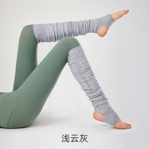 YOTTOY专业瑜伽袜套女过膝长筒冬季保暖瑜珈堆堆袜子普拉提厚袜套