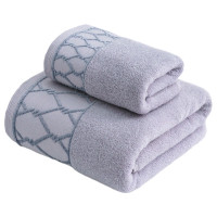 天山柔 70*140cm 400g 全棉32股立体棱格 浴巾 (计价单位:条) 浅灰