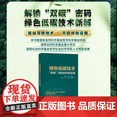绿色低碳技术“双碳”目标的科技支撑 环境保护环保书籍 碳达峰碳中和碳排放 节能减排 绿色经济 创新发展