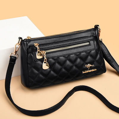 包包女包新款2026潮流斜挎包女时尚多隔层中年单肩包女