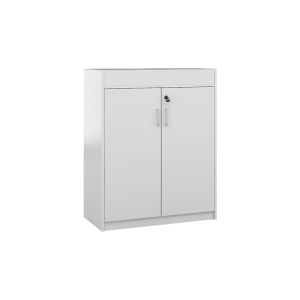 振奥 文件矮柜花槽柜植物放置柜屏风隔断柜资料柜储物柜桌边柜1117/台(铁灰色2门) 灰色